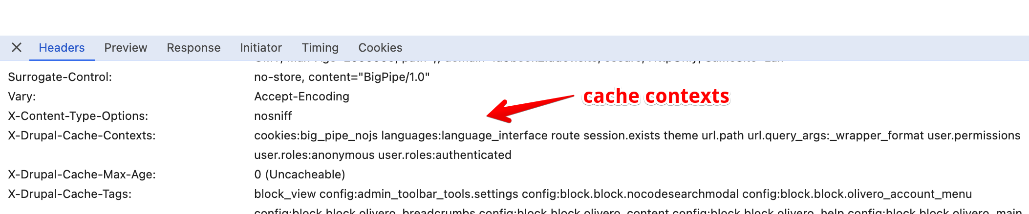 Cache contexts in Chrome