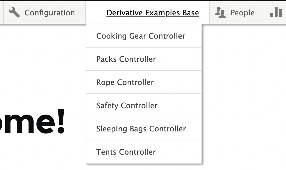 Menu derivatives