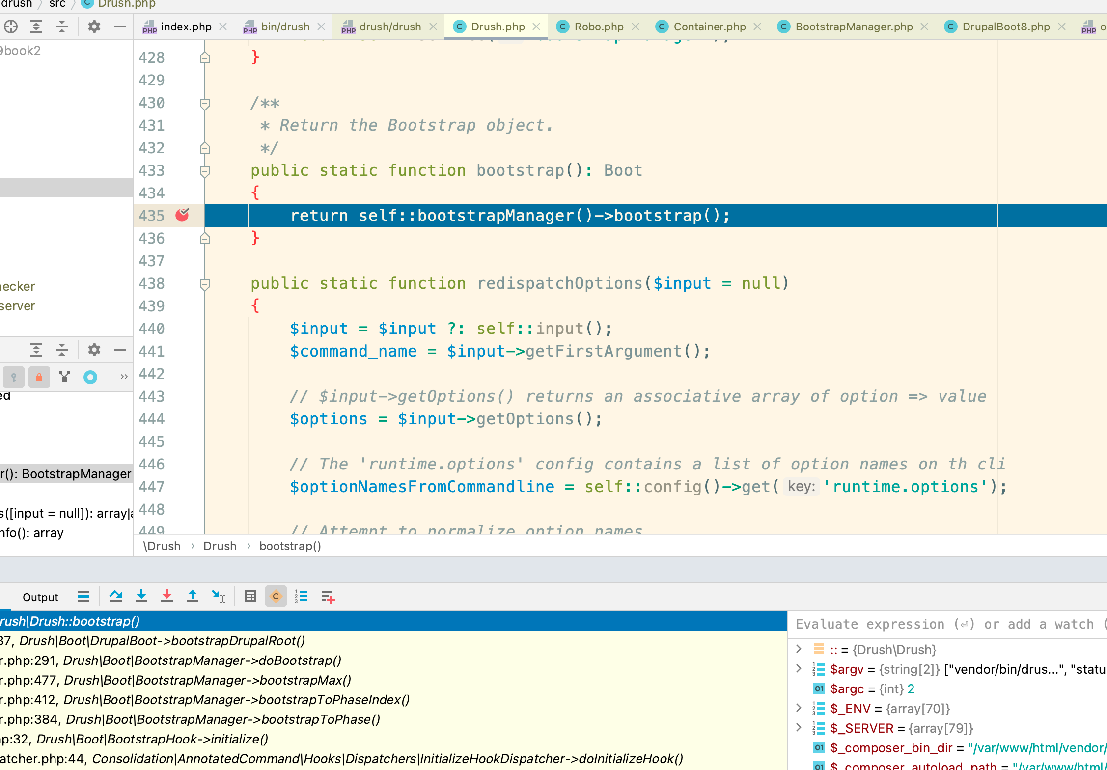 Debugging drush in PhpStorm